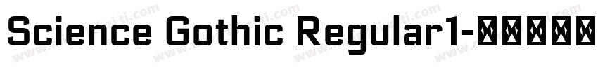 Science Gothic Regular1字体转换